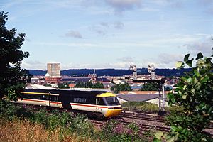 43019, the locomotive leading the derailed HST, pictured in 1993