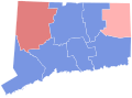 Results for the 2018 Connecticut State Treasurer election by county.