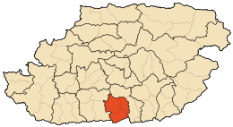 Distretto di Ouacif – Mappa