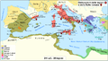 Dislocazione e dimensione delle armate romane nel 211 a.C.