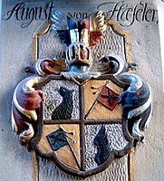 Wappen von August von Haeseler (1766), Dorfkirche Klosterhäseler