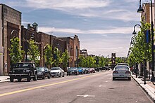 Cuyahoga Falls is the second largest city in Greater Akron. Downtown Cuyahoga Falls.jpg