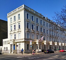 Vue de la mission diplomatique