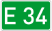 European Road 34 number DE.svg