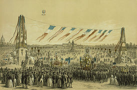 Fête de la Concorde, 21 de mayo de 1848. Llegada de las corporaciones al Campo de Marte