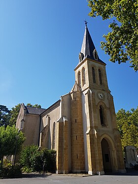 Façade de l'église Saint-Nicolas de Labenne