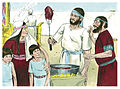 Bujang dari kedua putra Eli mengambil bagian dari persembahan untuk Tuhan (ayat 13-16)