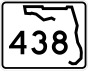 State Road 438 marker