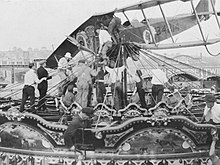 plane on top of a merry go round