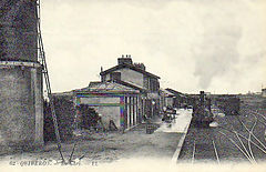 Quiberon, la gare, 1900