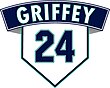 Ken Griffey Jr.'s number 24 was retired by the Seattle Mariners in 2016. Griffey-24.jpg