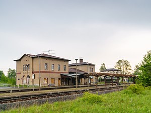 Bahnhof Großbothen, Empfangsgebäude (2017)