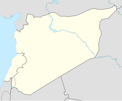 Location map Syria and Lebanon