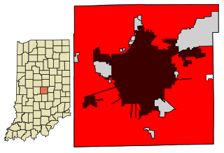 Modern Indianapolis overlapped by Pre-Unigov Indianapolis