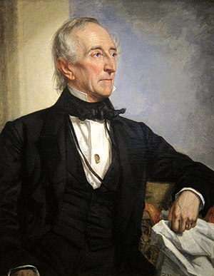 English: A portrait of John Tyler located insi...