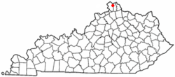 Location of Elsmere, Kentucky
