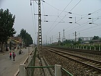 Rel kereta di Baoji