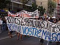 Manifestación contra el desalojo (2004).