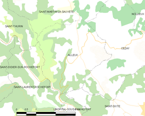 Poziția localității Ailleux