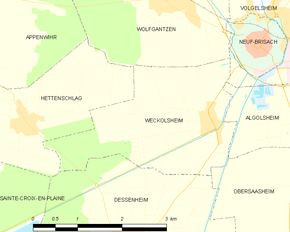 Poziția localității Weckolsheim