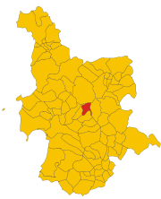 Lokasi Villanova Truschedu di Provinsi Oristano