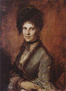 Marie von Schleinitz. Pentraĵo de Franz von Lenbach el 1873.