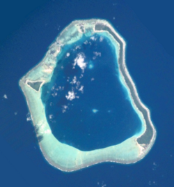 Фотографија на НАСА од островот Маупихаа.