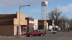 Downtown Maxwell, as viewed from Nebraska Spur 56A, March 2012
