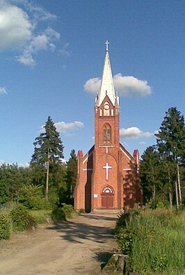 Lutherse kerk in Mikołajki Pomorskie