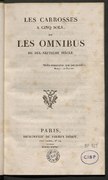 Les carrosses à cinq sols (Louis Monmerqué, 1828)