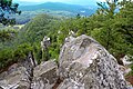 View looking South East from Devils Pulpit on Monument Mountain near Great Barrington, MA.