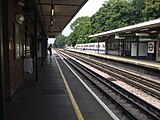 Southbound fast platform looking north (platform 2)