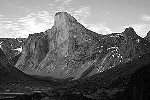 At more than 1 kilometre in height, Mt. Thor i...
