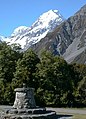 L-aktar panorama tipiku ta' Mount Cook, mill-Hermitage Hotel, f'Mount Cook Village.