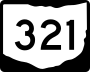 State Route 321 marker