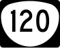 Oregon Route 120 marker