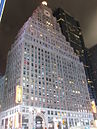 Paramount Building in Times Square, 1926 by Rapp and Rapp, with glass ball reilluminated in 1998; setback floodlighting also reactivated at that time