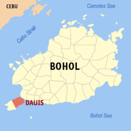 Dauis na Bohol Coordenadas : 9°37'30"N, 123°51'54"E