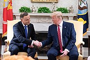 President Trump and Polish President Andrzej Duda President Trump Meets with President Duda of Poland (48052051462).jpg