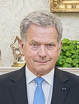Amtierender finnischer Präsident Sauli Niinistö (parteilos; bis 2018: KOK)