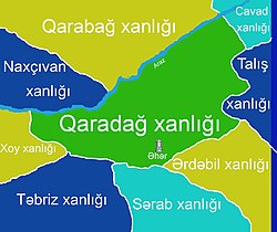 Karadağ Hanlığı sınırları ile