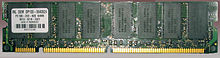 Eight Hyundai SDRAM ICs on a PC100 DIMM package SDR SDRAM-1.jpg