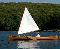 Canoe sailing