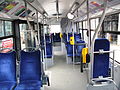 Interior autobuz Solaris Urbino 12 generația a III-a ca și cele folosite în Baia Mare.