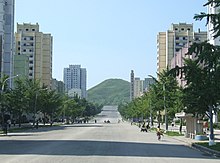 Kaesong, where a suspected case was reported in July 2020 Streets in Kaesong 09.JPG