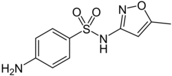 Estrutura química de Sulfametoxazol