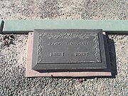Grave site of Joseph Thomas Birchett (1875-1953). Birchett was the director of the Tempe National Bank. He served as Mayor of Tempe from 1912 to 1914. His house is listed in the National Register of Historic Places. Birchett is buried in sec. 7–9.