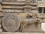 Carro del tempio del Tempio di Airavatesvara a Darasuram, Tamil Nadu