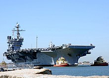 US Navy 070220-N-1550W-001 USS John F. Kennedy (CV 67) departs Naval Station Mayport for the last underway period before her decommissioning in March.jpg