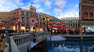 Inne i The Venetian Macao, 2016.